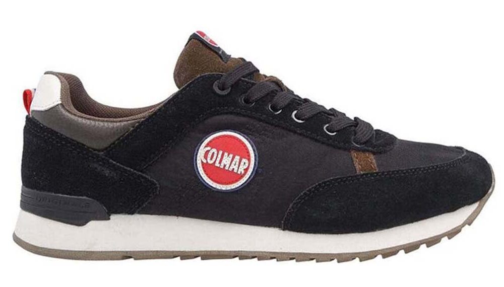 COLMAR Sneakers Uomo art. TRAVIS COLORS 007 in tessuto/suede Black/Brown