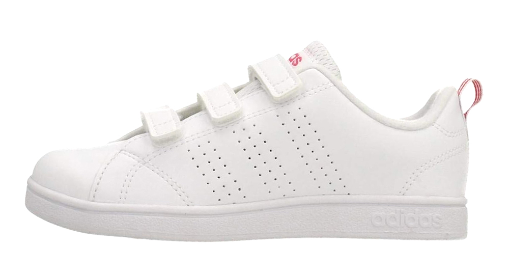 ADIDAS Tennis Bambina art. VS ADV CL CMF C (BB9978) in ecopelle White Pink