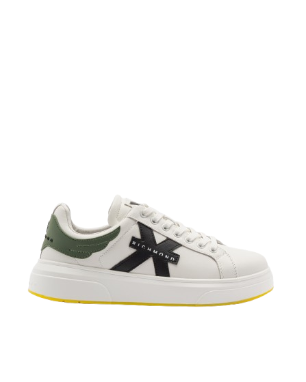 JONH RICHMOND Sneakers Uomo art. Eco Leather white green