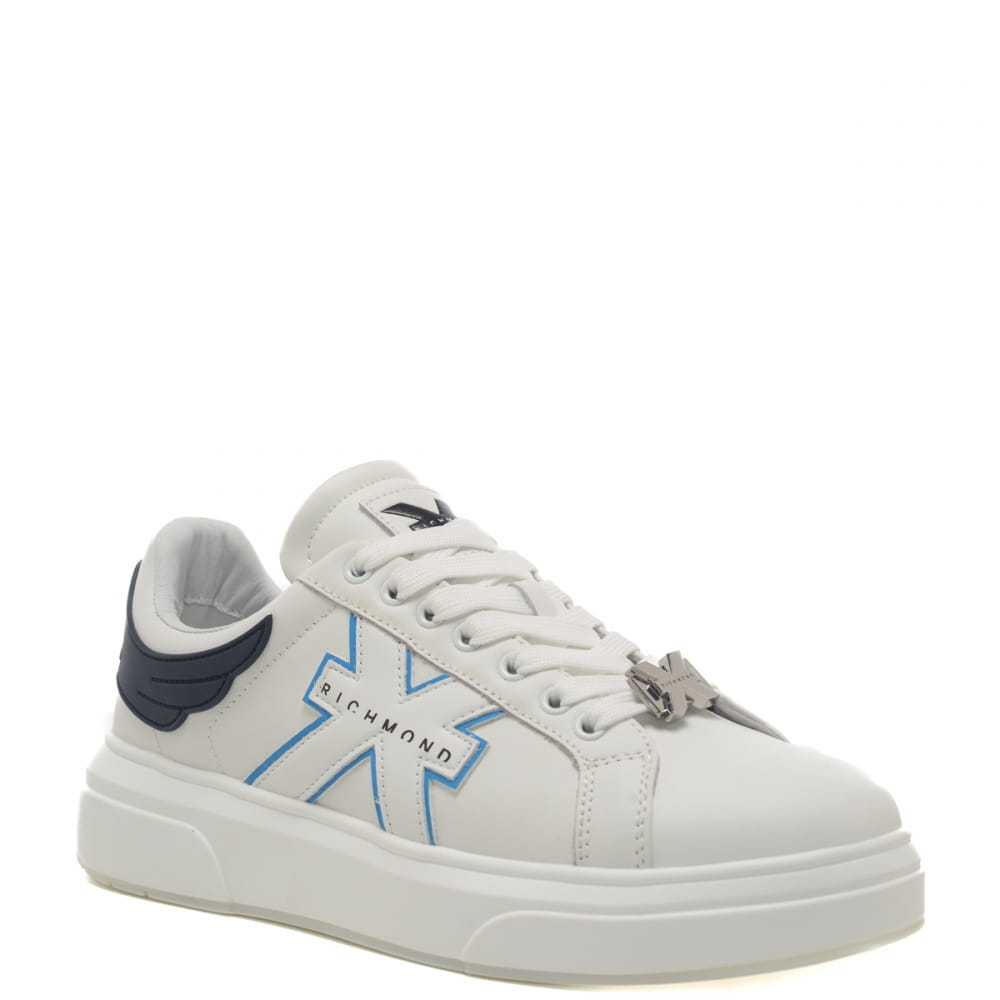 JONH RICHMOND Sneakers Uomo art. Leather white blue