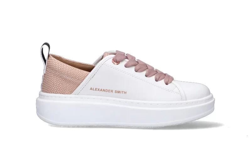 ALEXANDER SMITH Sneakers eco-wembley woman white dark rose