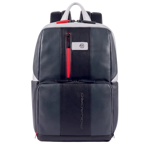 PIQUADRO zaino per laptop 14" -grigio/nero
