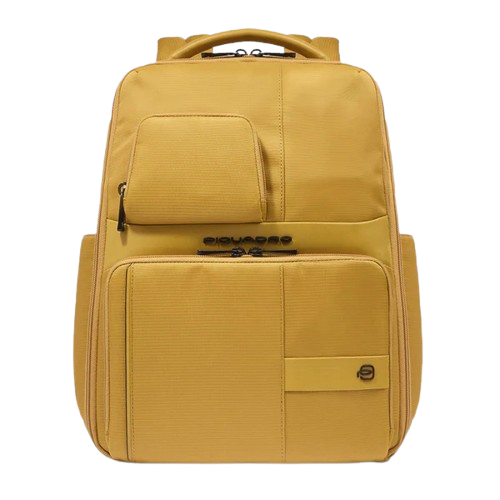 PIQUADRO zaino porta pc 14" giallo