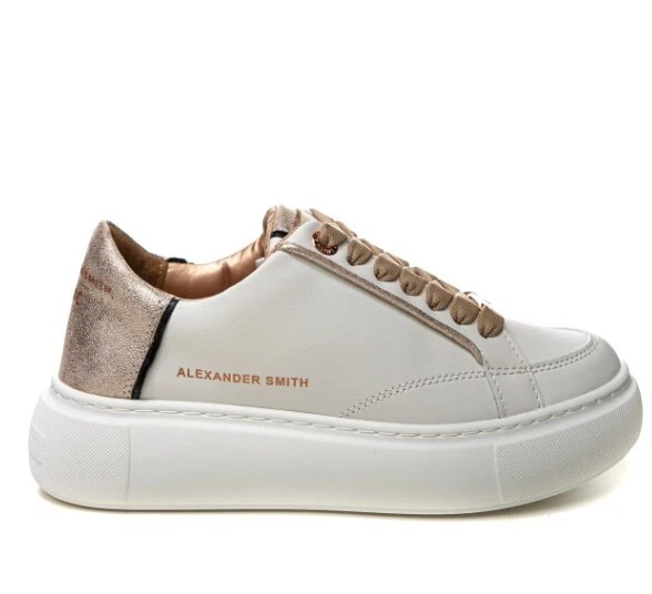 ALEXANDER SMITH Sneakers white gold eco-greenwich-woman