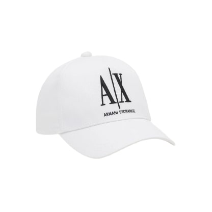 ARMANI EXCHANGE Berretto Baseball Bianco con logo AX