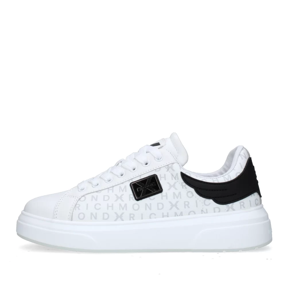 JONH RICHMOND Sneakers Uomo art. Leather white w-logo