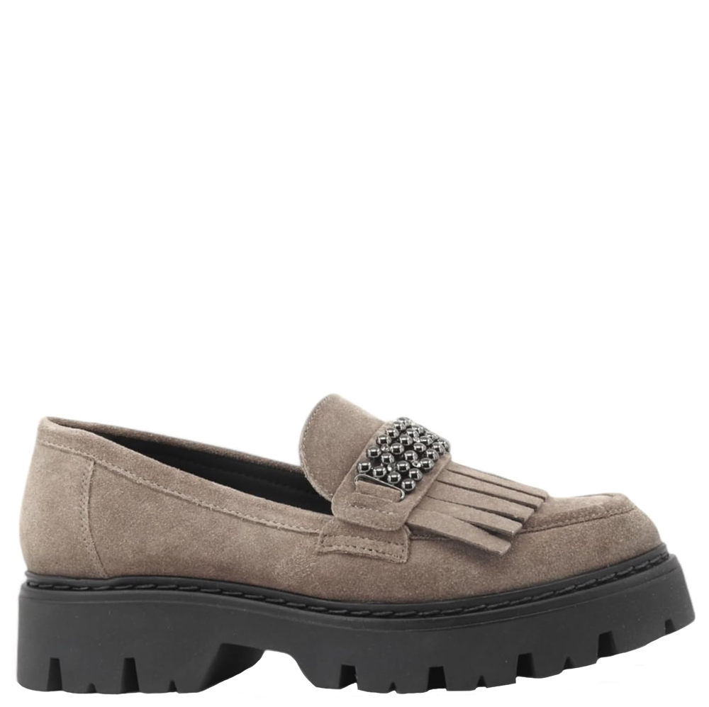 CAFE'NOIR Mocassini Donna art. FC6005 in pelle scamosciata Noce