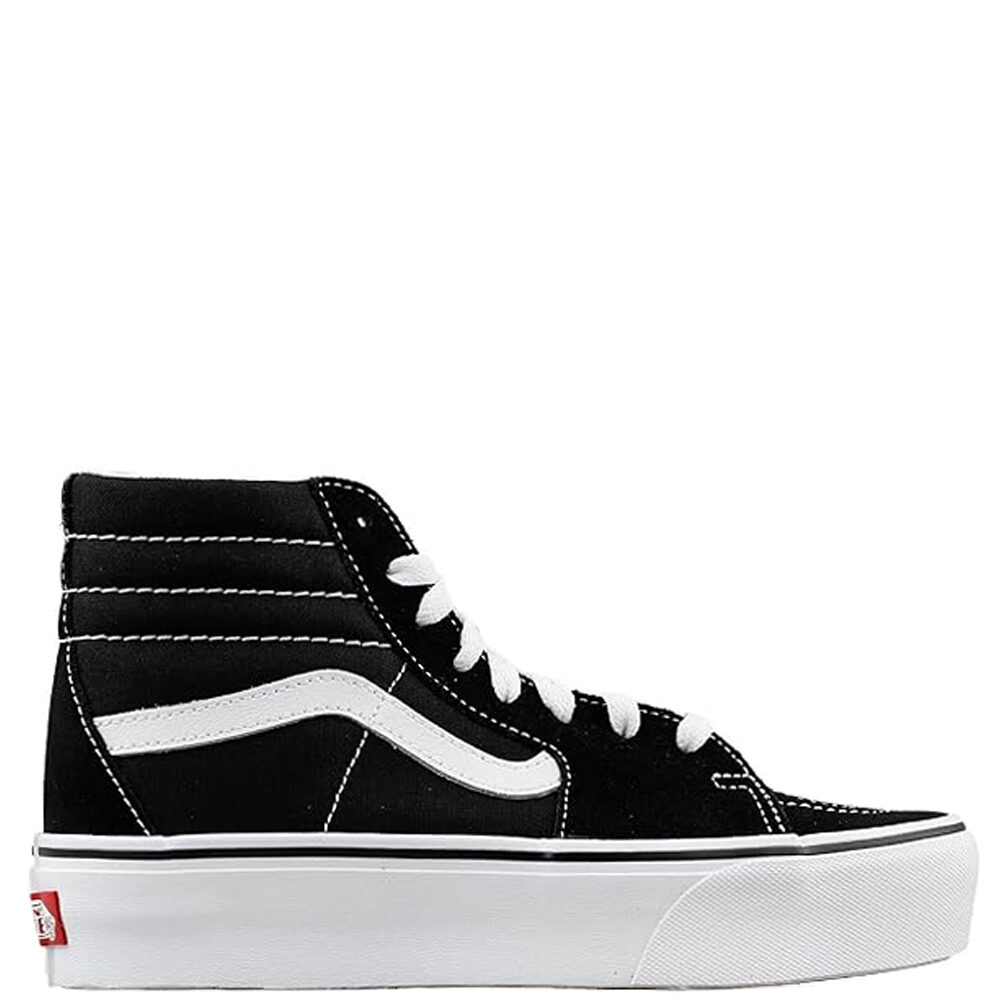 VANS Sneakers alte Donna art. Sk8-Hi Platform 2 (VN0A3TKN6BT1) in tela Black/True White