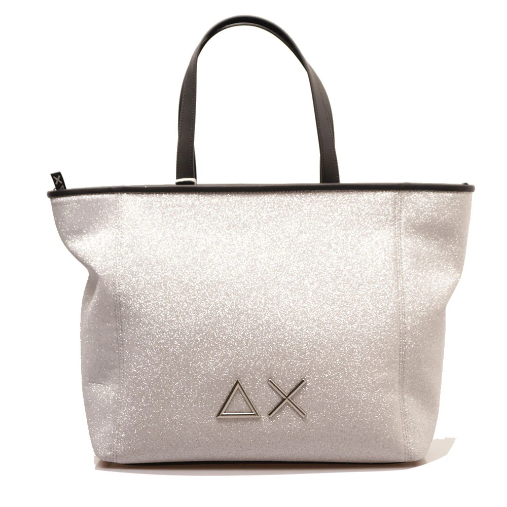 Shopping Bag Media SUN68 linea Jacqueline Glitter colore Argento art.Z35267