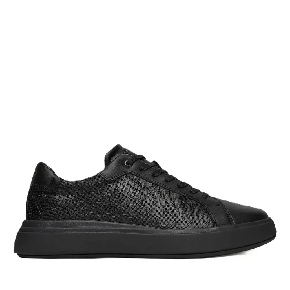 KALVIN KLEIN JEANS sneakers uomo total black logata