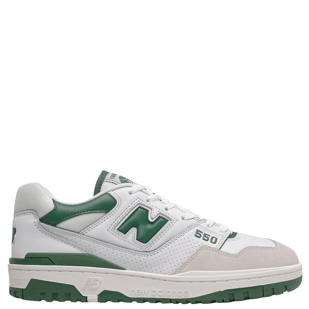 NEW BALANCE Sneakers Uomo art. BB550WT1 in pelle White Green