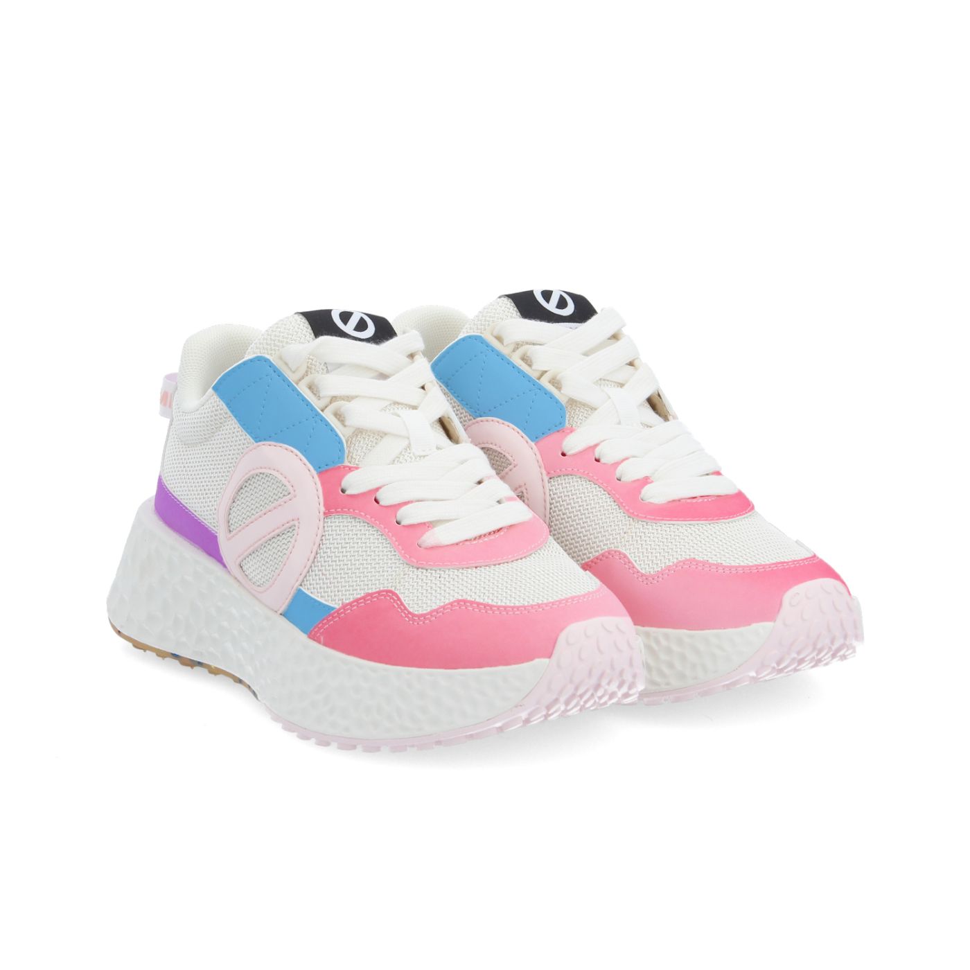 NO NAME SNEAKER ART.CARTER JOGGER ROSA BLU BIANCO -CAMBIA COLORE AL SOLE- - immagine 2