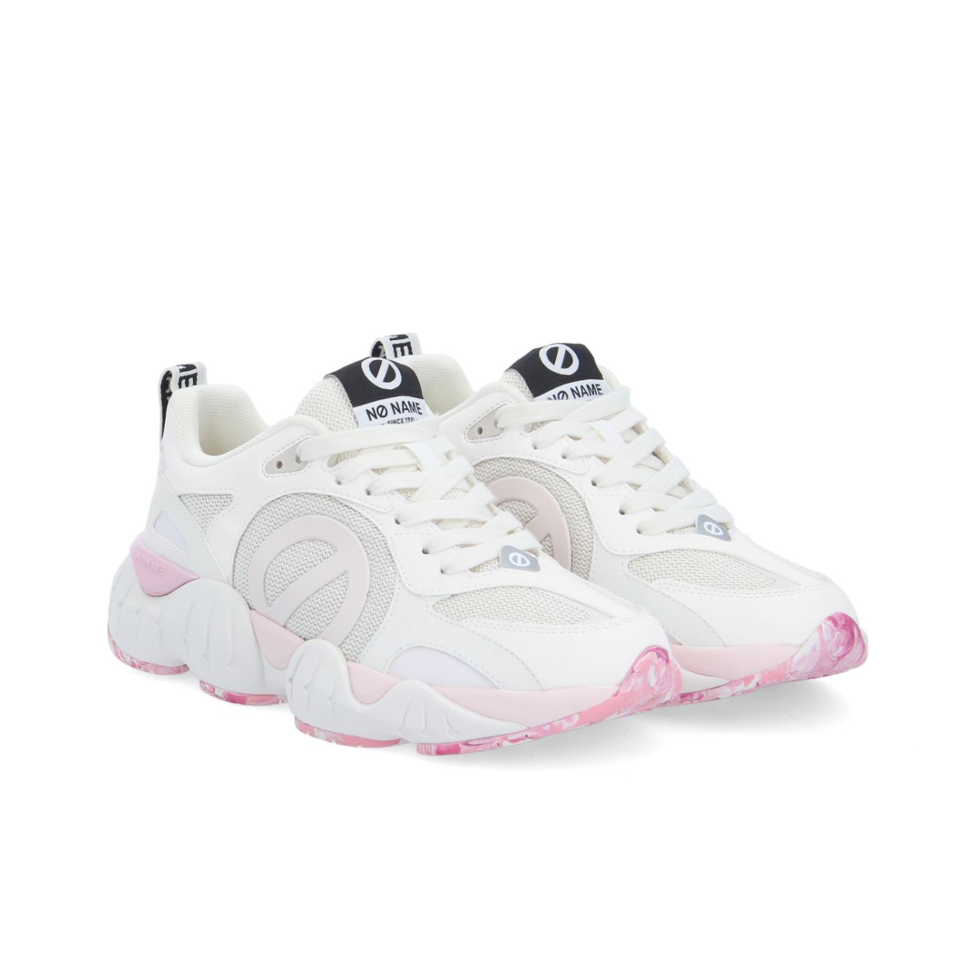 NO NAME SNEAKER ART.KRAZEE RUNNER BIANCO ROSA BLU -CAMBIA COLORE AL SOLE-