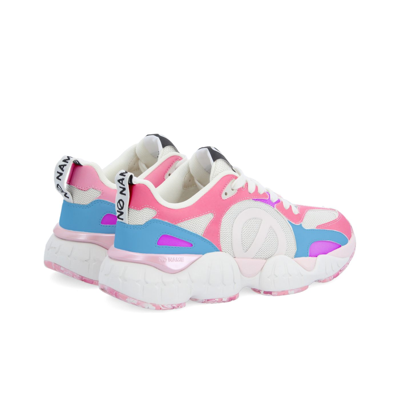 NO NAME SNEAKER ART.KRAZEE RUNNER BIANCO ROSA BLU -CAMBIA COLORE AL SOLE- - immagine 4