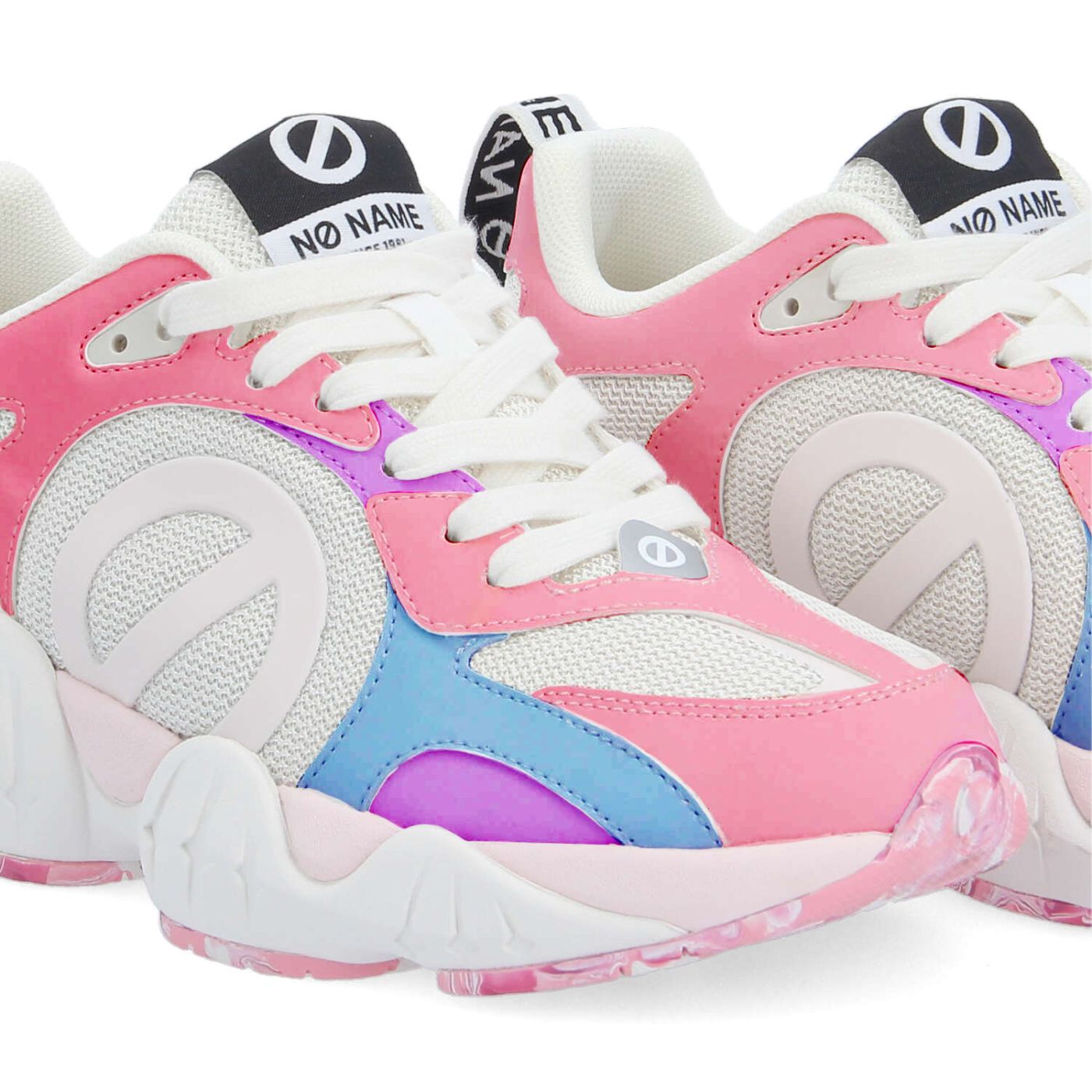 NO NAME SNEAKER ART.KRAZEE RUNNER BIANCO ROSA BLU -CAMBIA COLORE AL SOLE- - immagine 6