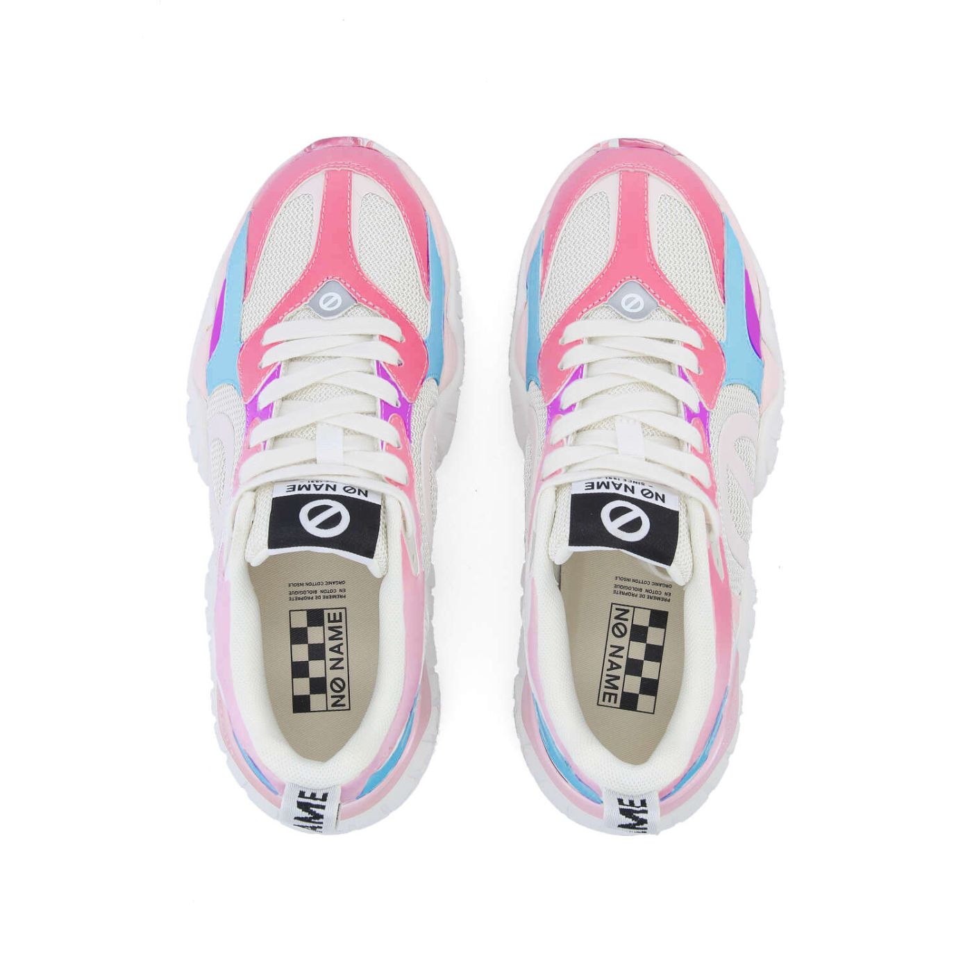 NO NAME SNEAKER ART.KRAZEE RUNNER BIANCO ROSA BLU -CAMBIA COLORE AL SOLE- - immagine 8