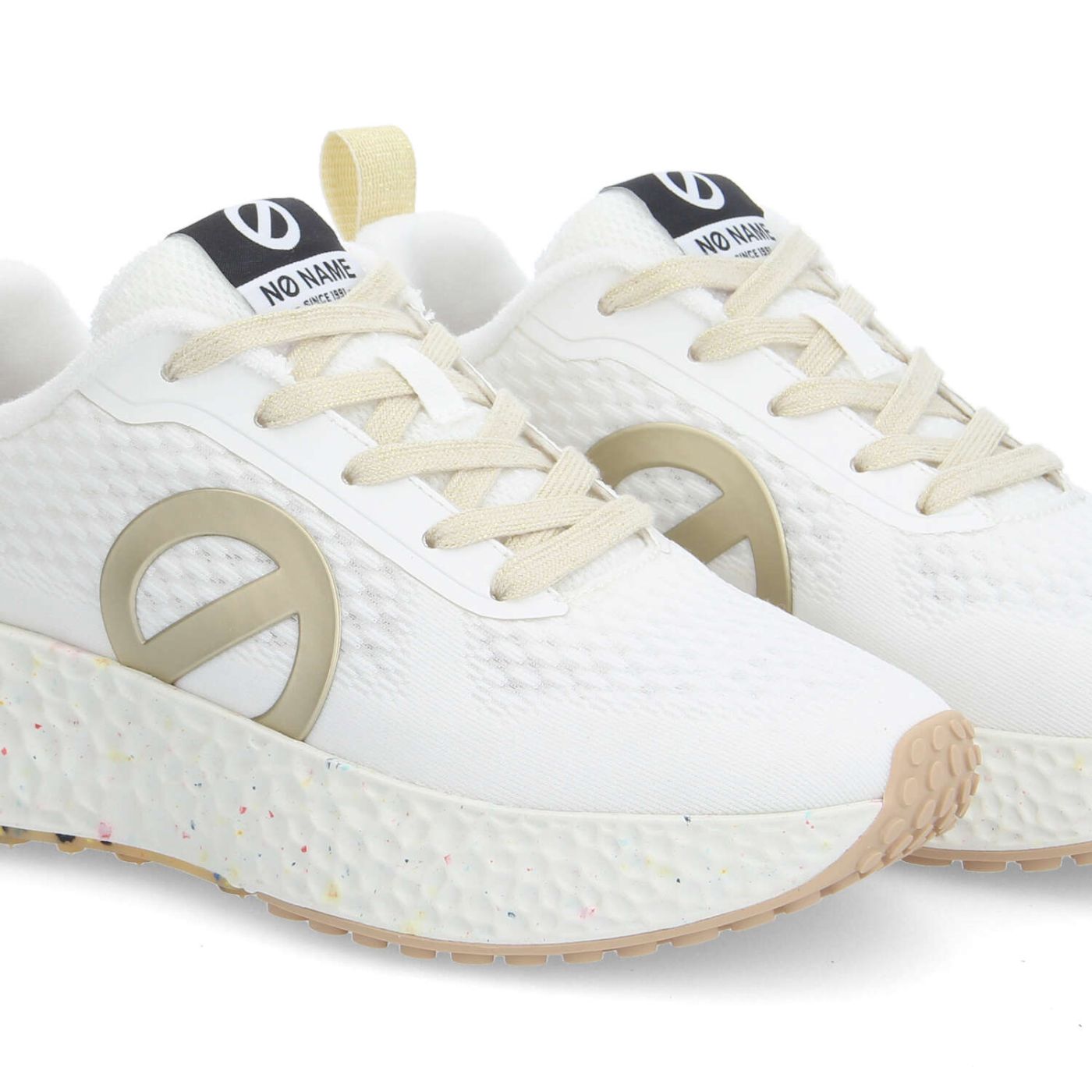NO NAME SNEAKER ART.CARTER FLY BIANCO DORATO - immagine 4
