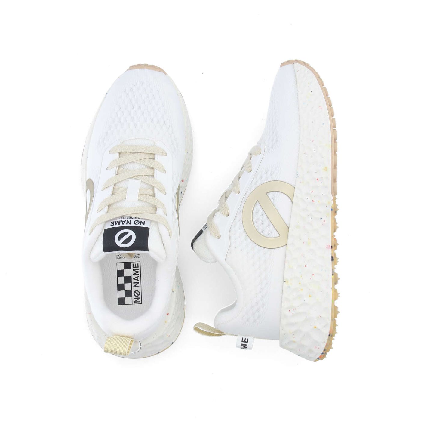 NO NAME SNEAKER ART.CARTER FLY BIANCO DORATO - immagine 5