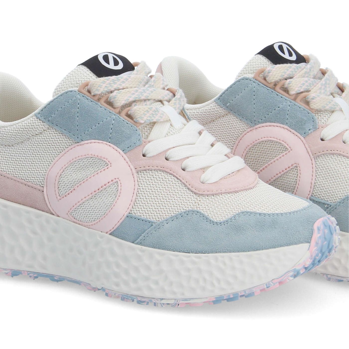 NO NAME SNEAKER ART.CARTER JOGGER BLU BIANCO ROSA - immagine 3