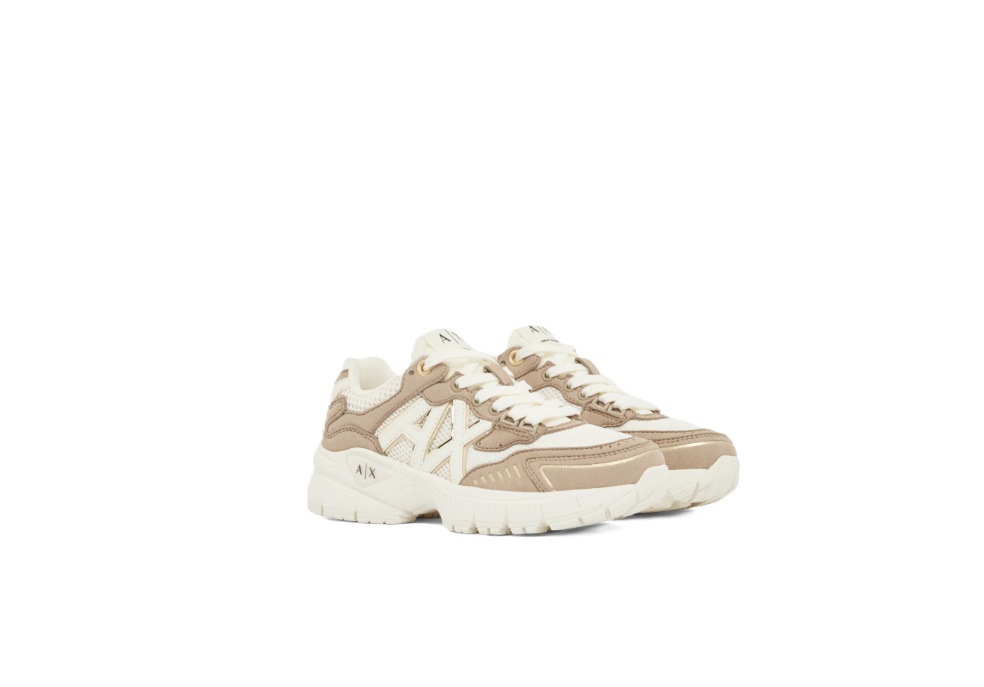 SNEAKER ARMANI EXCHANGE ART.XW002153 WHITE BEIGE - immagine 2