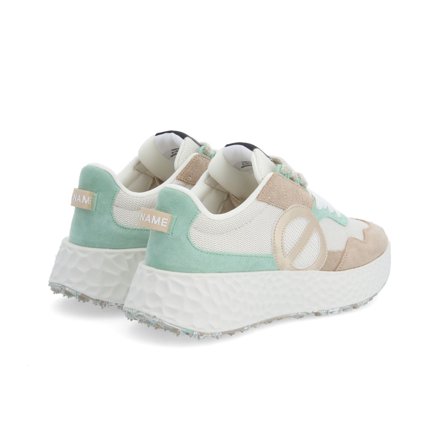 NO NAME SNEAKER ART.carter jogger BEIGE BIANCO VERDE - immagine 2