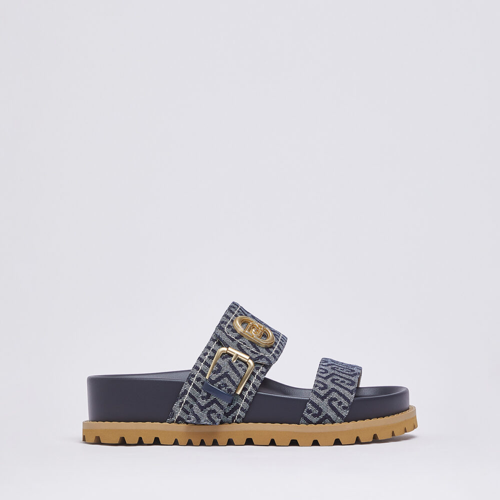 LIU-JO SANDALO ART.SA6109TX BLU MON0GRAM